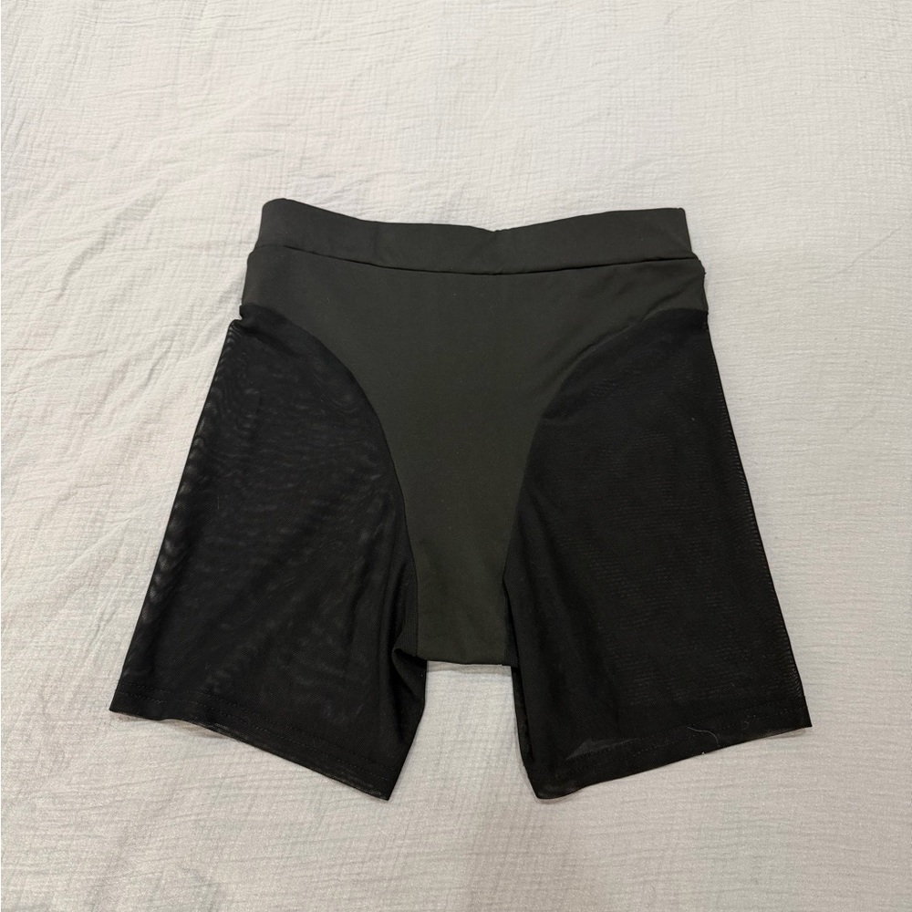 SHEIN Black Mesh Bike Shorts